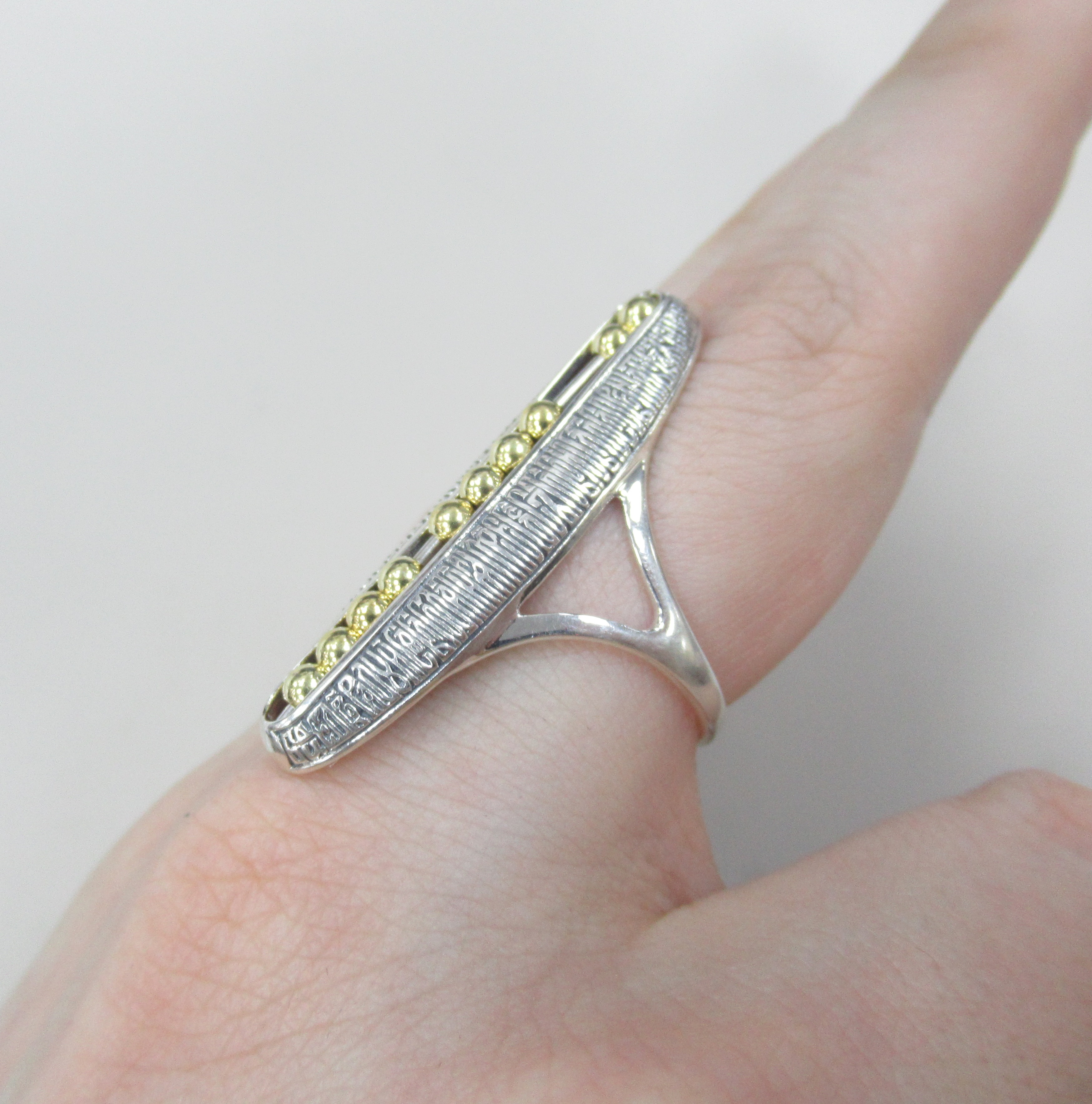 Серебряное кольцо "Богородичное правило"